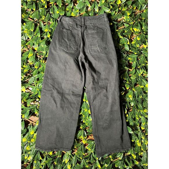 Universal Thread Black Wide Leg Ankle Jean Size 2 - Picture 2 of 10